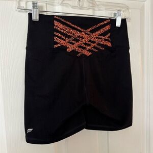 Fabletics Black Meridian Women Shorts and Bra